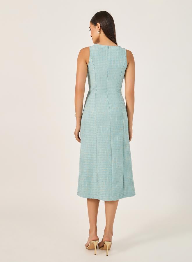 ستايلي فستان تويد ميدي - Image 5