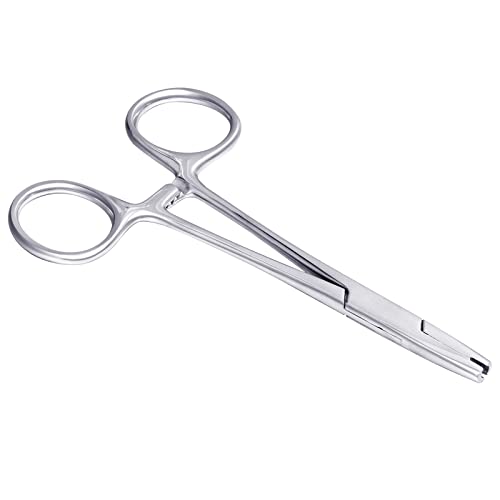 DJCIW 3mm Jaw Piercing Ball Removal Tool,Stainless Steel Dermal Anchor Forceps for Dermal Tops Unscrew or Screw Ball Pliers for Nose Septum Earrings Lip Ring - Image 1