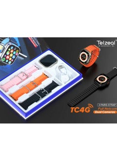 Telzeal Telzeal TC4G | Android Ultra Smart Watch | 2GB RAM | 16GB Storage | 2.2″ Full Touchscreen Display | Dual Camera | SIM Card Supported | Wireless Charging | Smart Watch  - Image 4