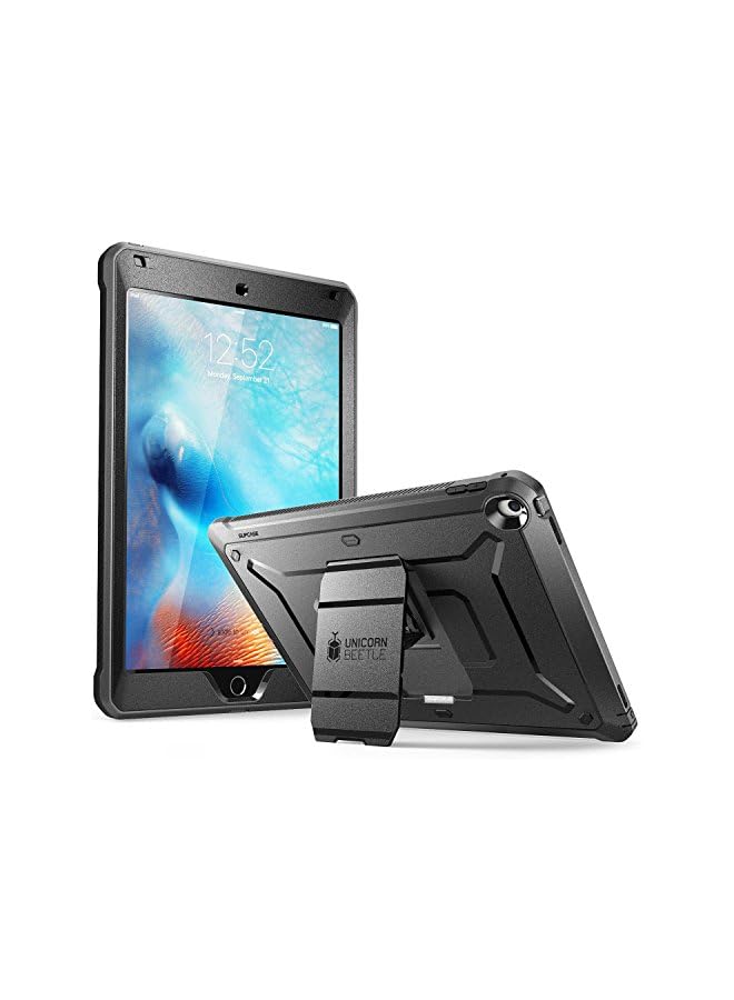 SUPCASE [Unicorn Beetle Pro] Full-Body Case Compatible with iPad 9.7 inch (2017 & 2018) with built-in Screen Protector - Black - Image 1