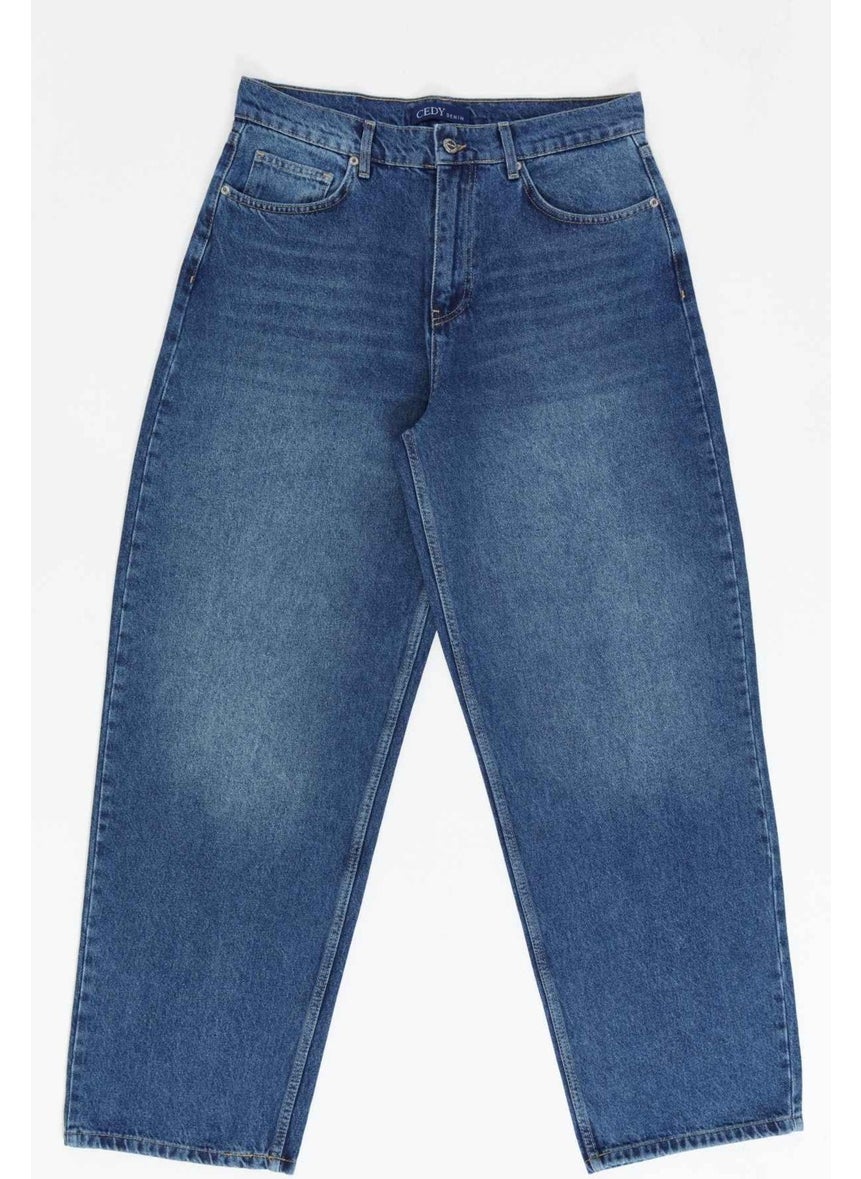 Cedy Denim - Men's High Waist Baggy Skater Jean - Image 1
