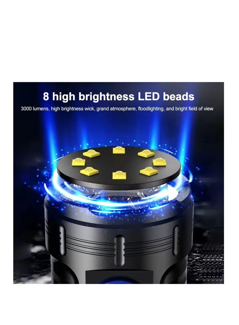 High Power Led mini Flashlight USB Rechargeable Torch Light Long Shot 30W Ultra Powerful Flashlight for Outdoor Camping Hiking - Image 5