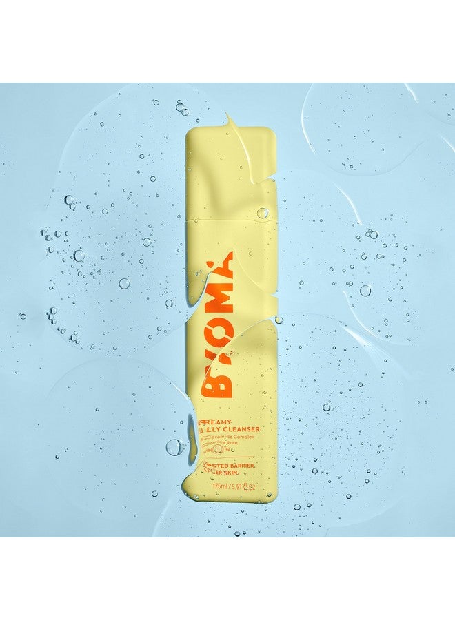بيوما منظف جيلي كريمي من بيوما - منظف مرطب للوجه لإصلاح حاجز البشرة - غسول وجه ثلاثي السيراميد للبشرة الحساسة وجميع أنواع البشرة - يزيل المكياج والزيوت الزائدة بلطف - 5.91 أونصة سائلة - Image 4