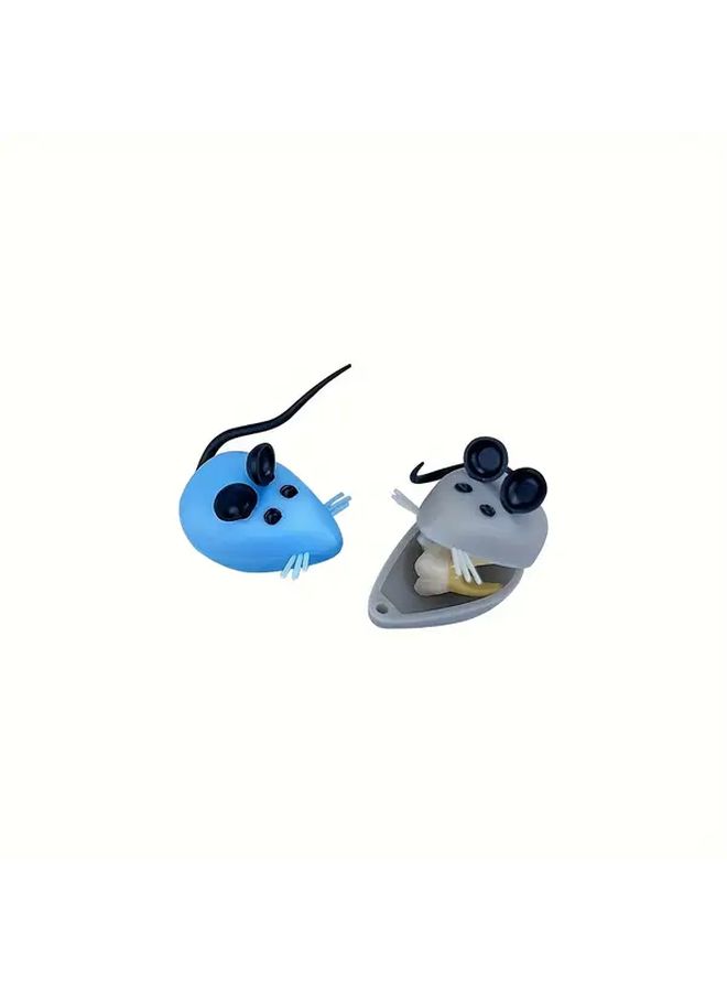 20Pcs Random Color Mouse Shaped First Tooth Keepsake Box Durable Plastic Nursery Decor Gift - Image 5