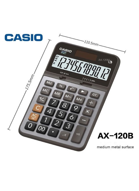 DJ-220DPLUS-WA-DP 12 Digits Calculator Silver