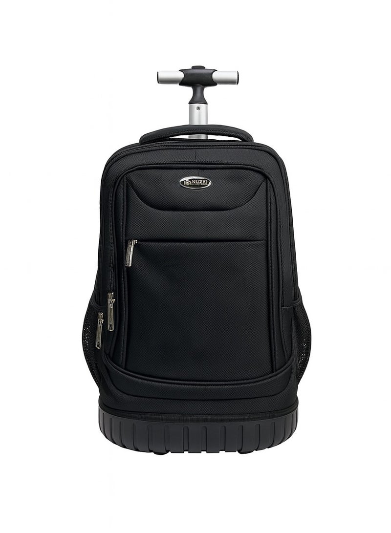 نوزكي حقيبة مدرسية بعجلات نوزكي 19 بوصة | حقيبة ظهر مدرسية متينة وواسعة بعجلات | حقيبة 2 في 1 (ترولي + حقيبة ظهر) للبنين والبنات - Image 2