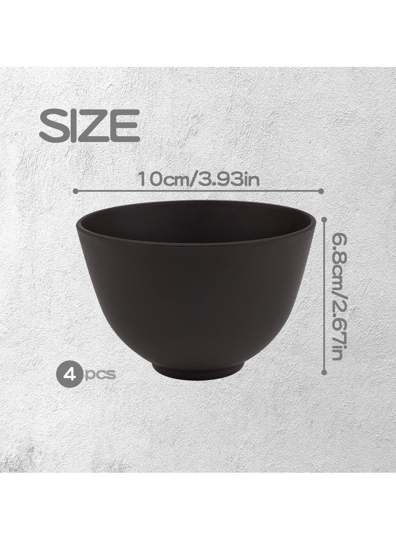 Silicone Face Mask Mixing Bowl Set, 4 Pieces Beauty Tools for Home Use, Includes Applicator Brush and Mixing Bowl for Facial Treatments - Image 2