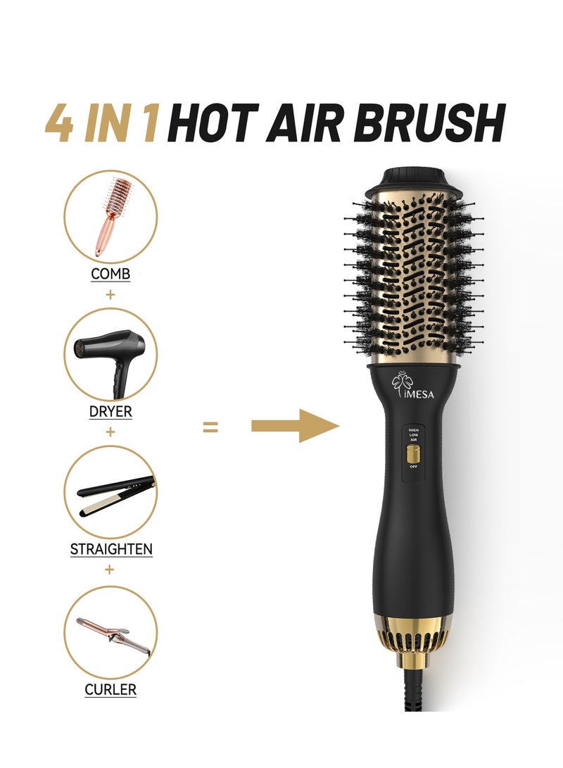 iMESA New hot air brush, 1000W electric hair dryer brush, styler and hair volumizer; 4-in-1 facial pore blackhead remover vacuum cleaning instrument, more cost-effective combination purchase  - Image 2