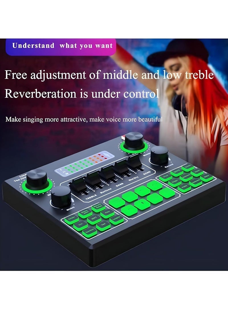 ELTRAZONE Sound Card V9 – Live Broadcast Sound Card, External Stereo Audio Mixer with Bluetooth, Metal Frosted Body, Easy Operation – Ideal for Streaming, Gaming, and Live Broadcasting – High-Quality Sound Control for Clear Audio - Image 3