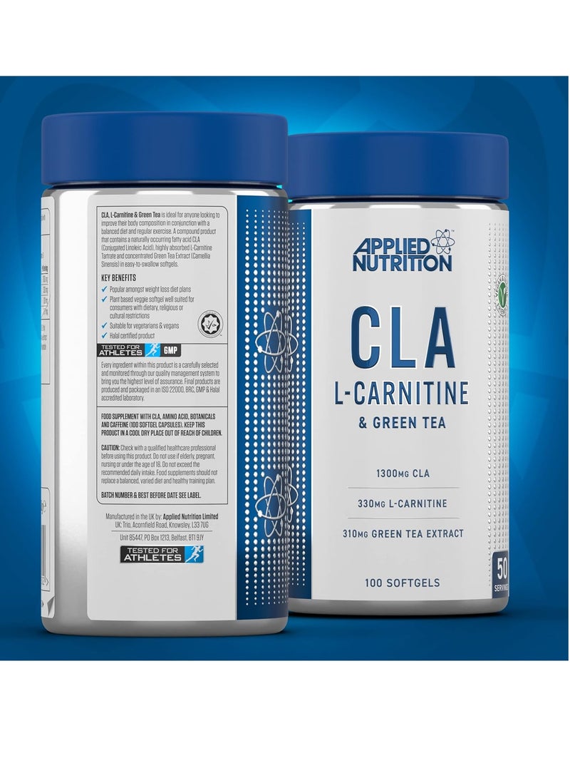 أبلايد نيوتريشن التغذية التطبيقية - حمض الكارنتينيك و الشاي الأخضر، 100 كبسولة هلامية، 50 وجبة - Image 2
