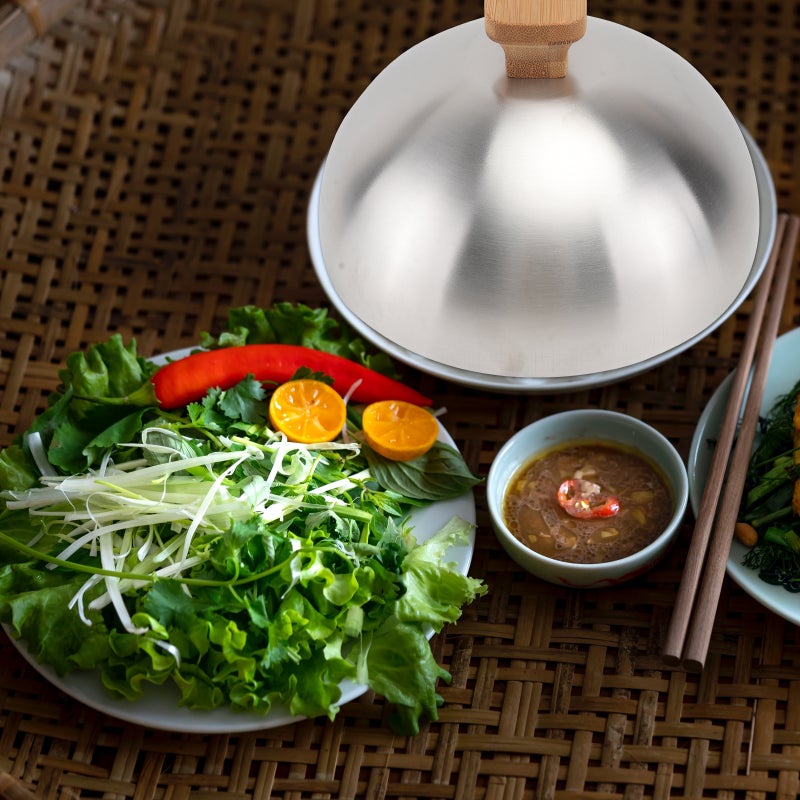 2 pcs Household Food Cover Stainless Steak Cover Oilproof Food Cover ( ) - Image 3