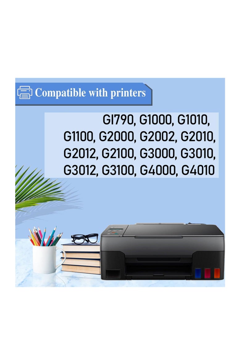 Terabyte Ink Bottile 490 Black Ink Bottle, Compatible Print Up To 6000 A4 Pages, For Deep Blacks & Crisp Text, 0663C001, Gi-490 Bk - Image 2