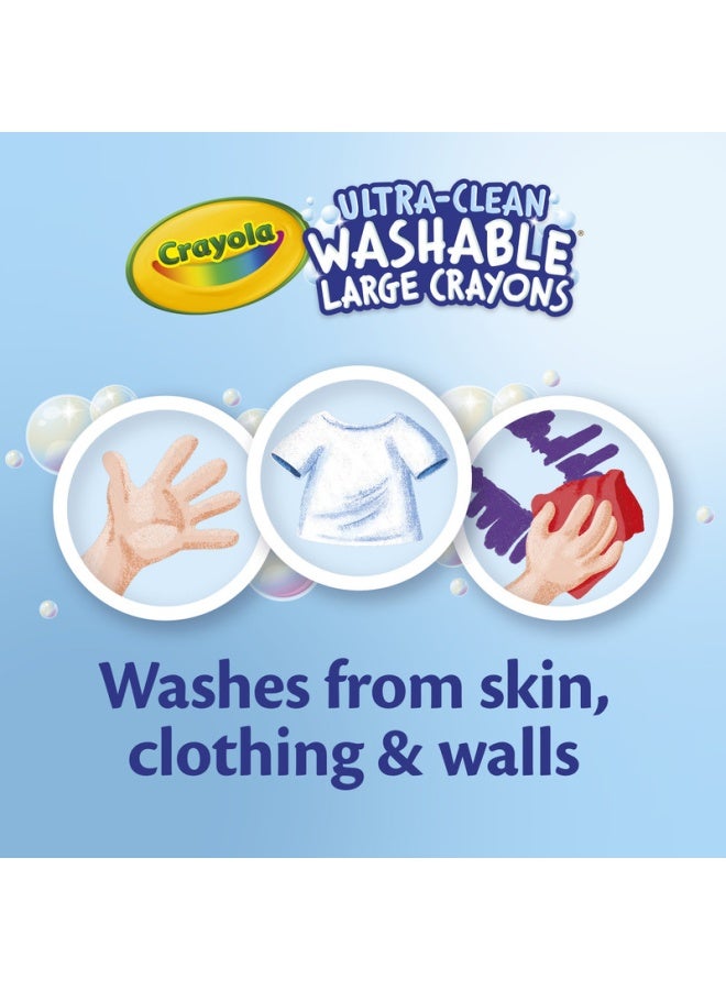 Crayola أقلام شمع قابلة للغسل 8 قطع كبيرة - Image 4