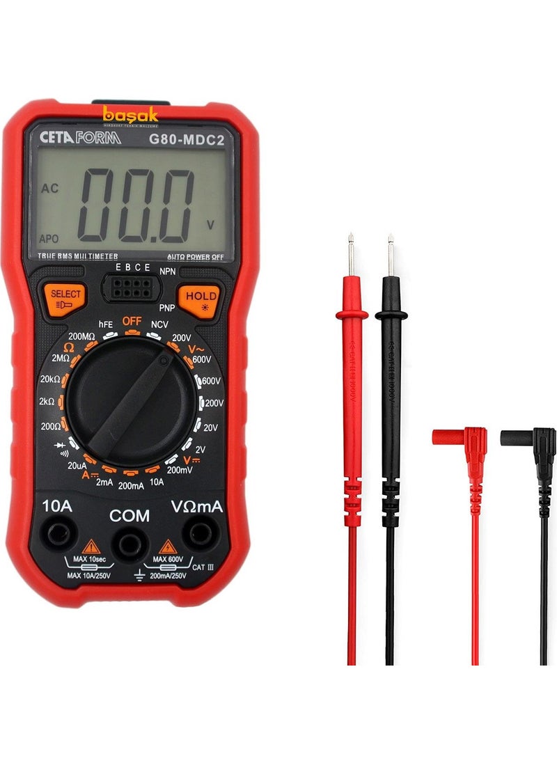 Ceta Form Digital Multimeter (Dc Current-Manual Classification) G80-MDC2  - Image 1