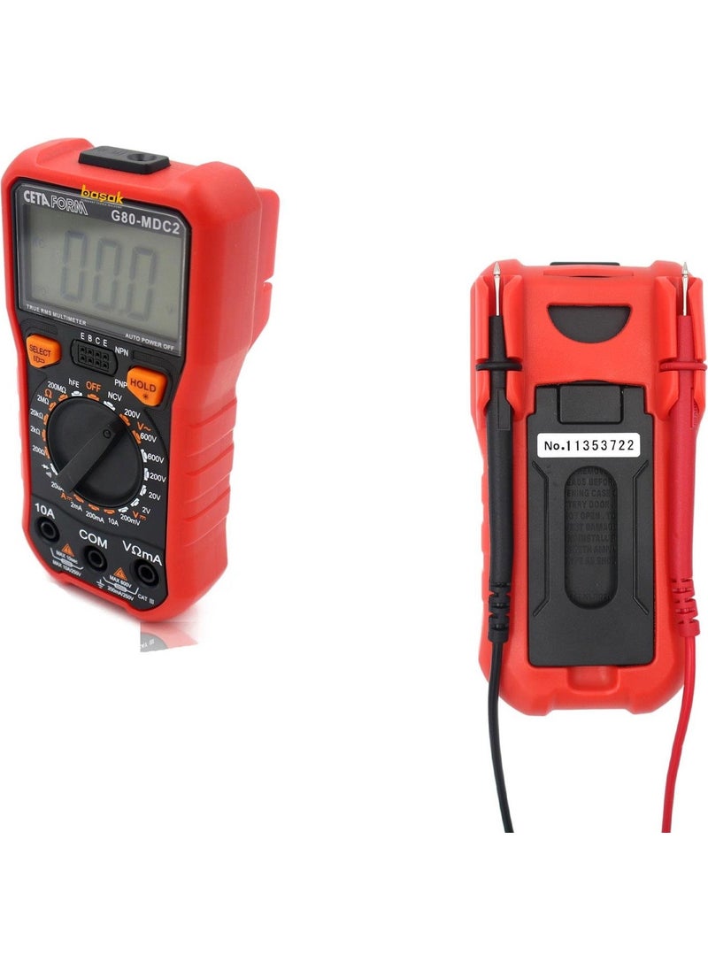 Ceta Form Digital Multimeter (Dc Current-Manual Classification) G80-MDC2  - Image 4
