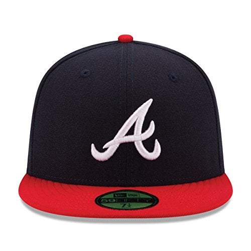New Era Atlanta Braves MLB Authentic Collection 59Fifty Cap Navy/Red/White Size Fitted 7 - Image 3
