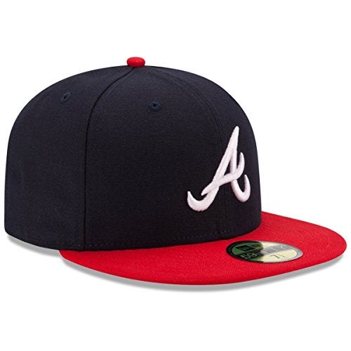 New Era Atlanta Braves MLB Authentic Collection 59Fifty Cap Navy/Red/White Size Fitted 7 - Image 2