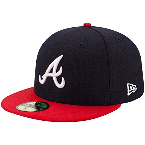 New Era Atlanta Braves MLB Authentic Collection 59Fifty Cap Navy/Red/White Size Fitted 7 - Image 5