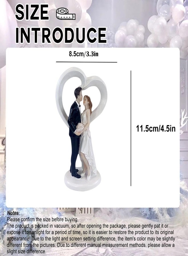 CHELEI2019 4.5" Wedding Cake Toppers Bride and Groom Figures Ornament Toy Gifts Party Decor - Image 3