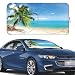 Güvenç Gven Windshield Sun Shade for Car Front Window Cover Sunshades Visor Automotive Sun Shield for Compact Sedan SUV Midsize Sedan Small Pickup Blocks UV Rays Keep Your Vehicle Cool Palm Tree S - Image 2