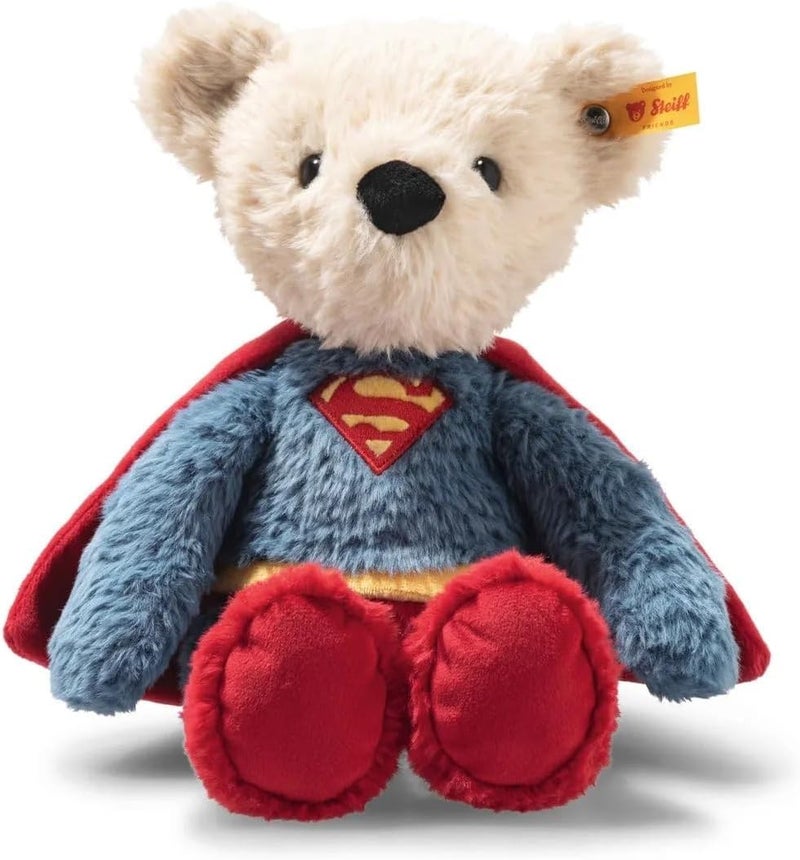 Steiff DC Superhero Teddy Bear - Officially Licensed Plush Toy Collectible Premium Soft Stuffed Animal for Kids & Collectors, DC Superman 12" Tall - Image 5