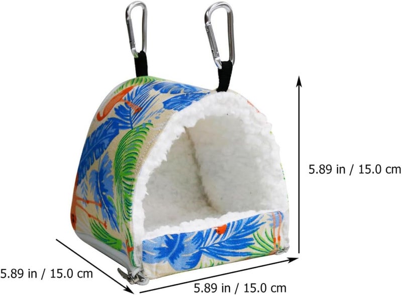 Toyvian Portable Foldable Hamster Nest, Soft Cotton Warm Pet Bed 15x15x15cm, Suitable for Small Animals, Hamsters, Squirrels, and Parrots - Image 2