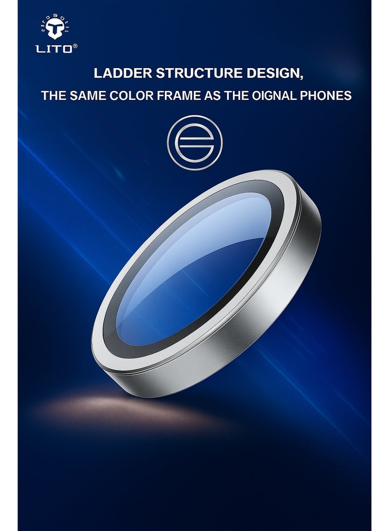 ليتو إسكرينة حماية عدسات كاميرا iPhone 17 Pro Max من LITO الأوريجينال – عدسات فضيّة فاخرة وأنيقة تكمل جاذبية هاتفك، بوضوح فائق الجودة HD وحماية قوية تمنحك الأمان الكامل لعدسات الكاميرا! - Image 4