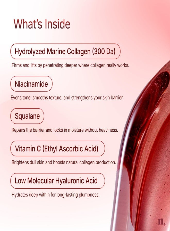 Numour Collagen Bombshell 30g | India’s 1st Korean Hydrolyzed Collagen Jelly | With Hyaluronic, Niacinamide & Vitamin C | For Sagging, Fine lines & Dullness | Anti-Aging Moisturizer for All Skin Types - Image 4