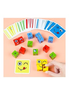 NIBEMINENT Emotion Blocks Face Educational Toys 18x18x3.5cm  - Image 2
