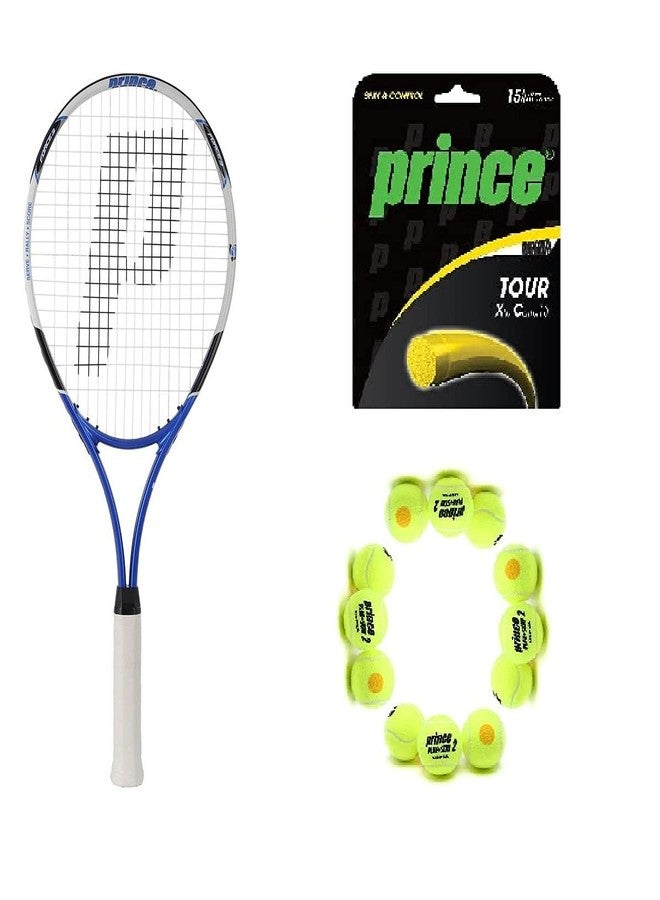 برنس مضرب تنس برينس، العب وابقَ مع برينس - المرحلة 2 - برتقالي - كرات تنس قياسية (12 كرة) وخيط، تور إكس سي 15 لتر - Image 2