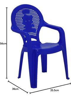 TRAMONTINA Since 1911,Made in Brazil- Catty Children's Chair in Blue Printed Polypropylene  - Image 2
