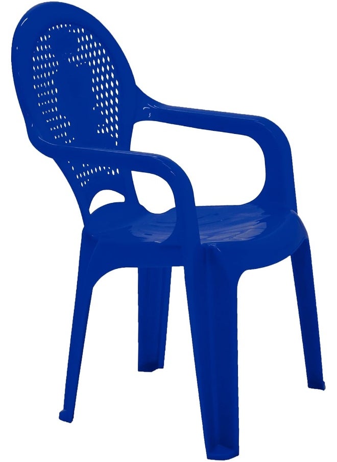 TRAMONTINA Since 1911,Made in Brazil- Catty Children's Chair in Blue Printed Polypropylene  - Image 3