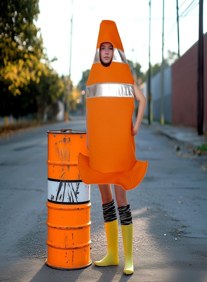 VZQI - Traffic Cone Halloween Orange Costume - Image 2