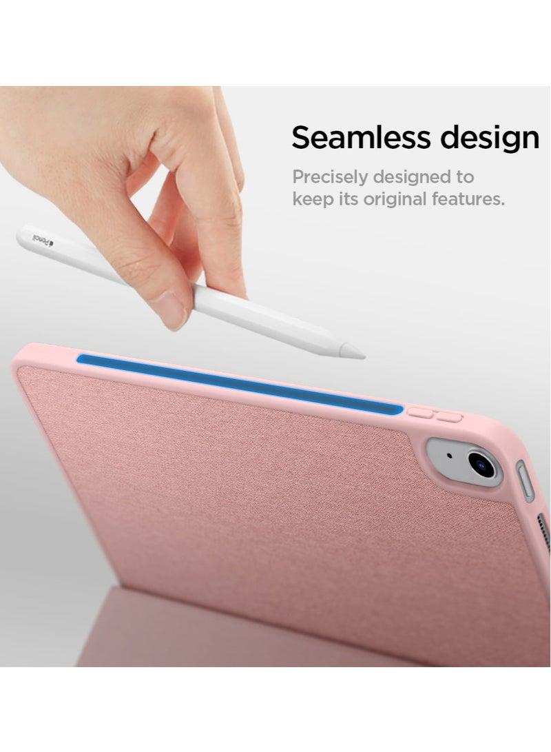 Spigen Urban Fit Case Cover for iPad Air 5th Gen (2022) and iPad Air 4th Gen (2020) 10.9 inch With Pencil Holder - Rose Gold - Image 5
