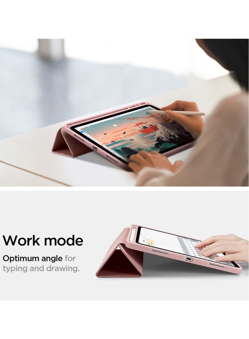 Spigen Urban Fit Case Cover for iPad Air 5th Gen (2022) and iPad Air 4th Gen (2020) 10.9 inch With Pencil Holder - Rose Gold - Image 4