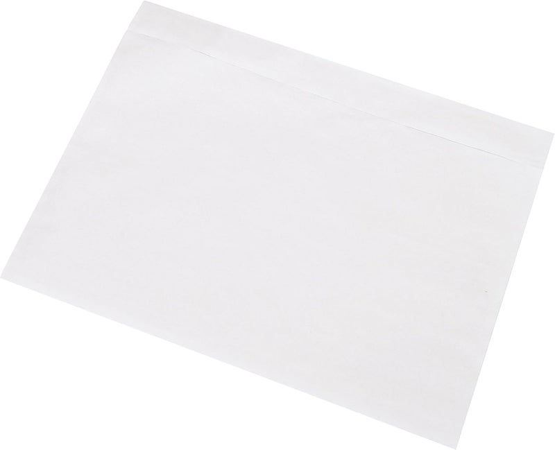 MFLABEL أكياس شحن ذات طباعة واضحة من الأعلى - أكياس لاصقة مقاومة للتمزق (7.5"x5.5") تحمل إيصالات التعبئة والمستندات - عبوة 100 قطعة - Image 1