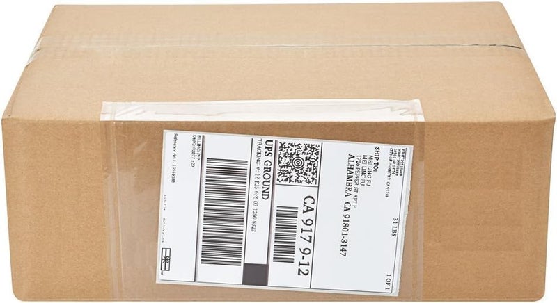 MFLABEL أكياس شحن ذات طباعة واضحة من الأعلى - أكياس لاصقة مقاومة للتمزق (7.5"x5.5") تحمل إيصالات التعبئة والمستندات - عبوة 100 قطعة - Image 5