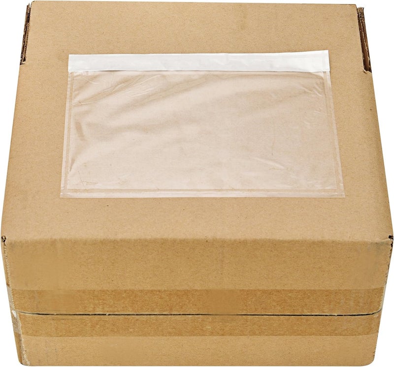 MFLABEL أكياس شحن ذات طباعة واضحة من الأعلى - أكياس لاصقة مقاومة للتمزق (7.5"x5.5") تحمل إيصالات التعبئة والمستندات - عبوة 100 قطعة - Image 2