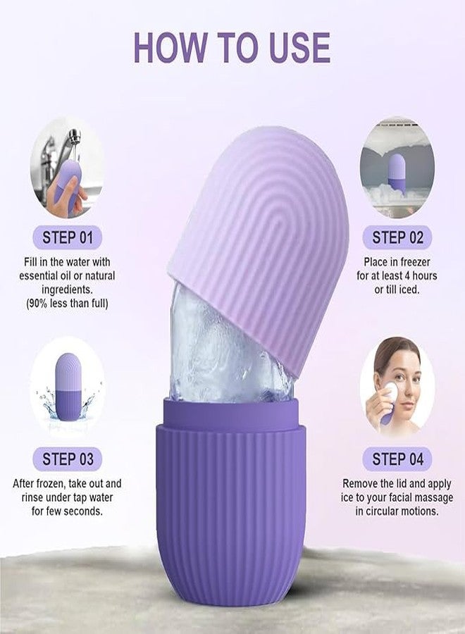 Onward Ice Face Roller Face Ice Roller for Men & Women Ice Cube Roller for Glowing Skin & Puffy Eyes Reusable & Unbreakable - Image 4