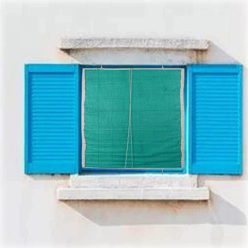 GoKoo Natural Bamboo CurtainRollup Blinds for with Rain Sun Dust Privacy Cold Protection for WindowDoorBalcony with Green Net Pack of 1 3 x 10 - Image 5