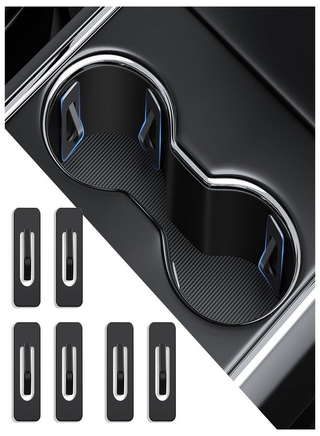 carleef Car Cup Holder Cushions with Strong Adhesive,Automotive Cup Holders Anti-Shaking Pads,Universal Car Cup Holder Insert Stabilizer Car Accessories Interior for Most Vehicles (6PCS) - Image 1