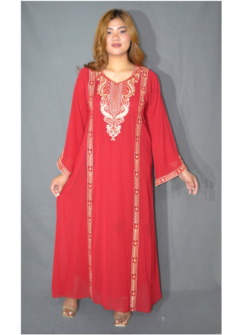 Jalabiya Chiffon Fabric Women Party & Festival Dress - pzsku/ZD5019C369142D25BAE04Z/45/_/1718144251/d4b22ff6-3c02-460d-a589-b26ad91d9fc7