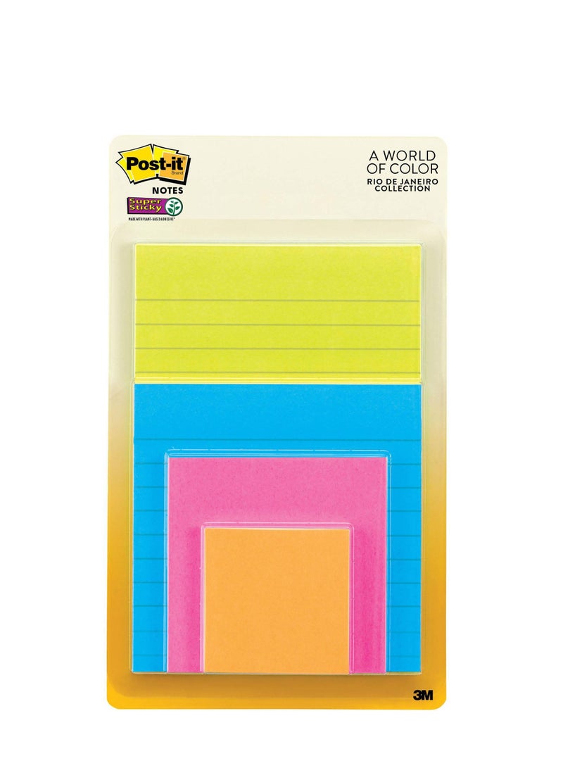 ثري ام ملاحظات لاصقة عصرية فائقة الالتصاق من Post-it