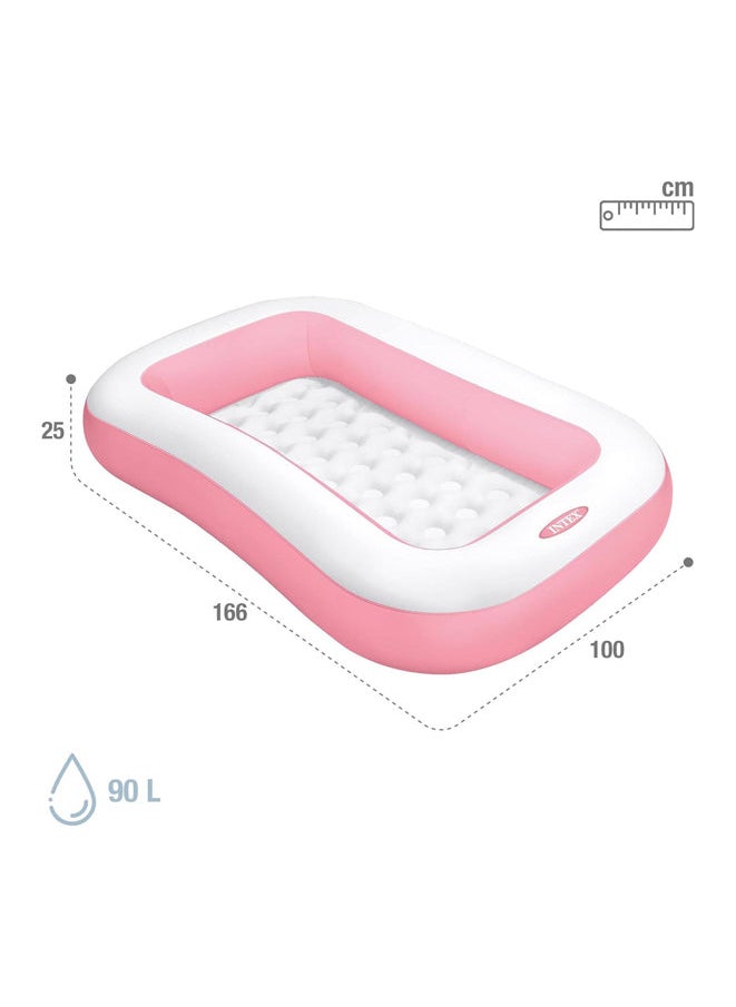 INTEX - Intex Rectangular Pool Inflated Size: 166cm x 100cm x 25cm - Image 1