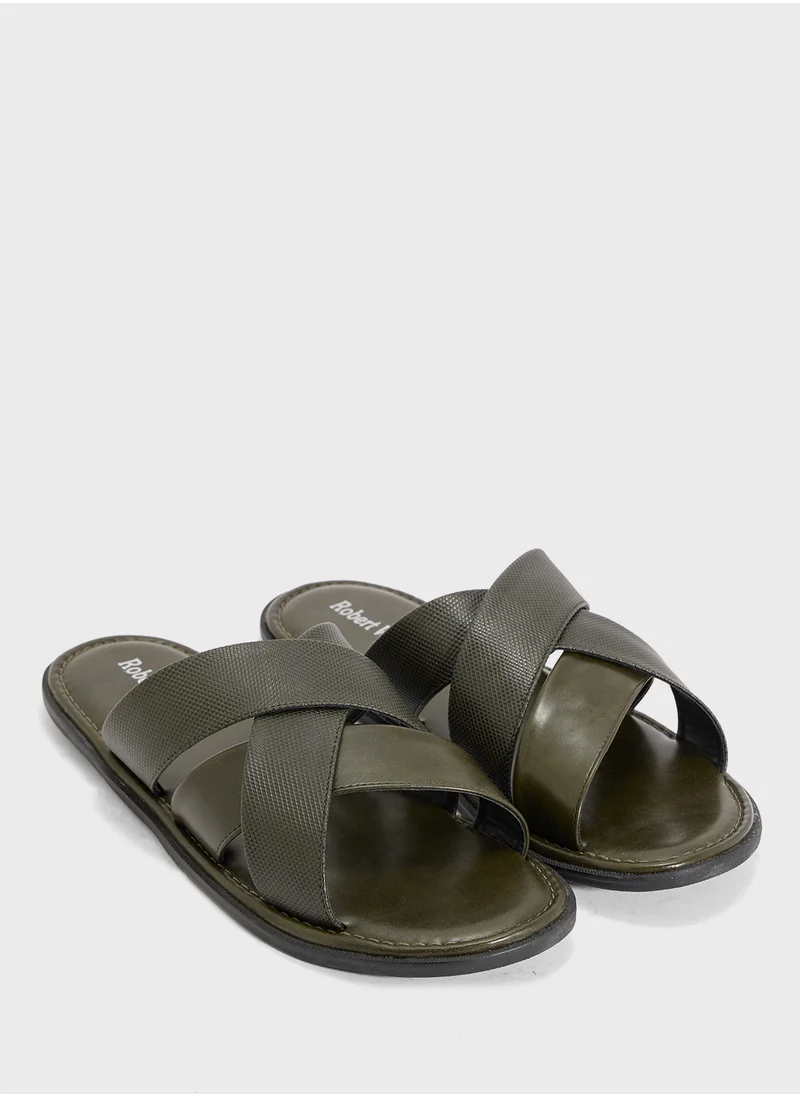 روبرت وود Cross Strap Sandals