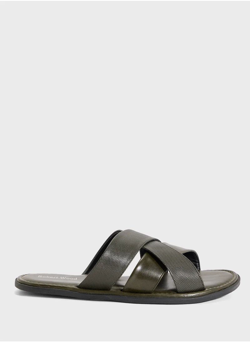 روبرت وود Cross Strap Sandals