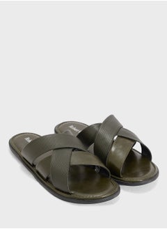 Robert Wood Cross Strap Sandals  - Image 1