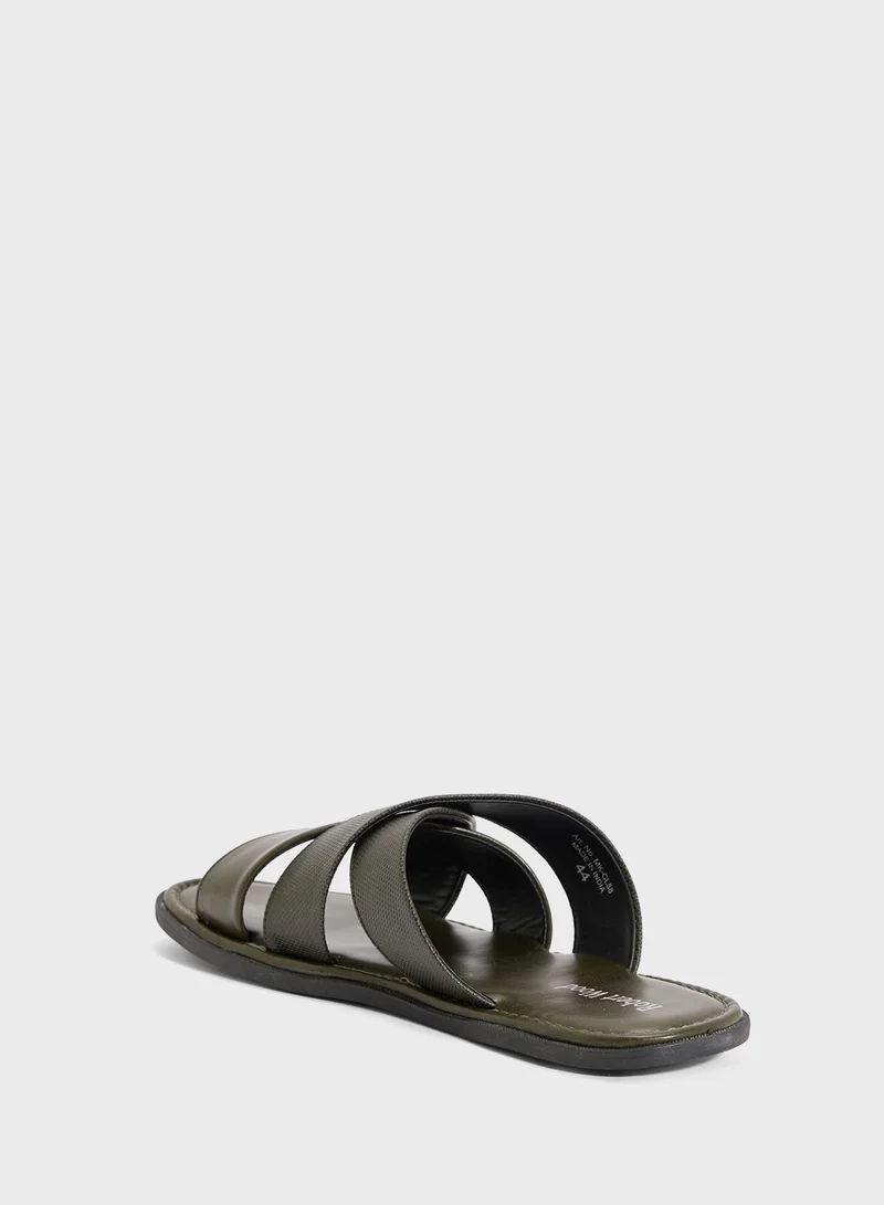 Robert Wood Cross Strap Sandals