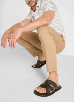 Robert Wood Cross Strap Sandals  - Image 5