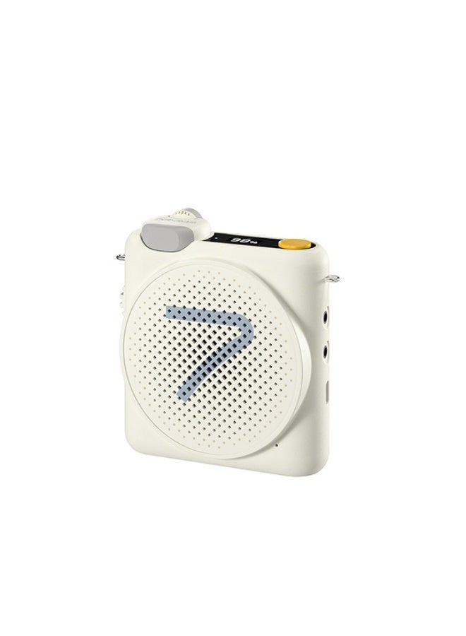 7RYMS WA2 Amplifier with Microphone (White) - Image 1